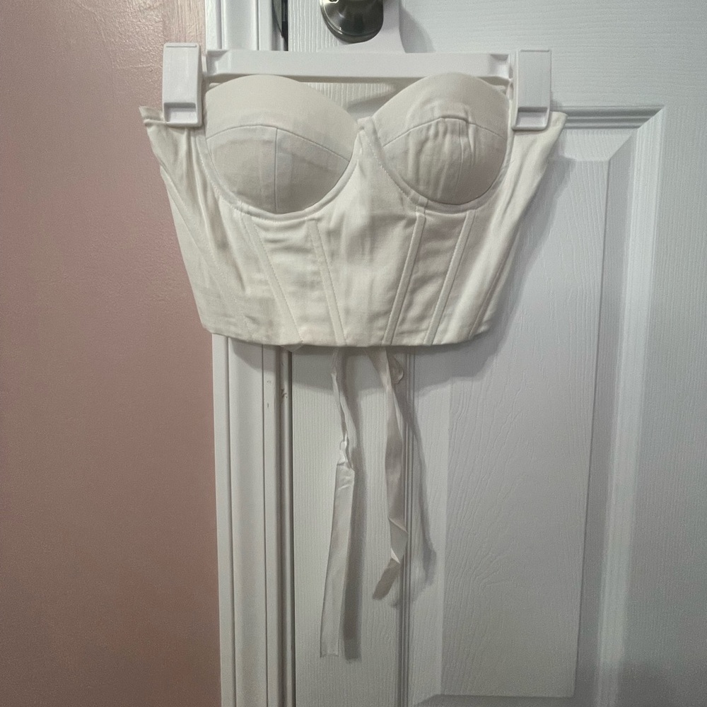 Amazon White Corset Top
